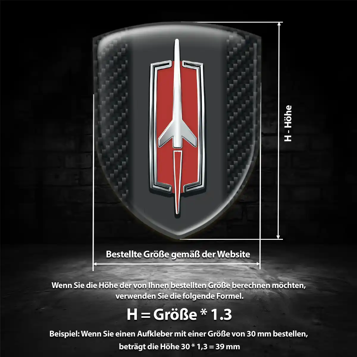 Oldsmobile Aufkleber 3D Gel Embleme Anspruchsvolles Design