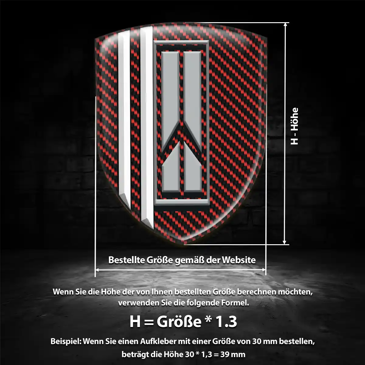 Oldsmobile Aufkleber 3D Gel Embleme Interieurdesign