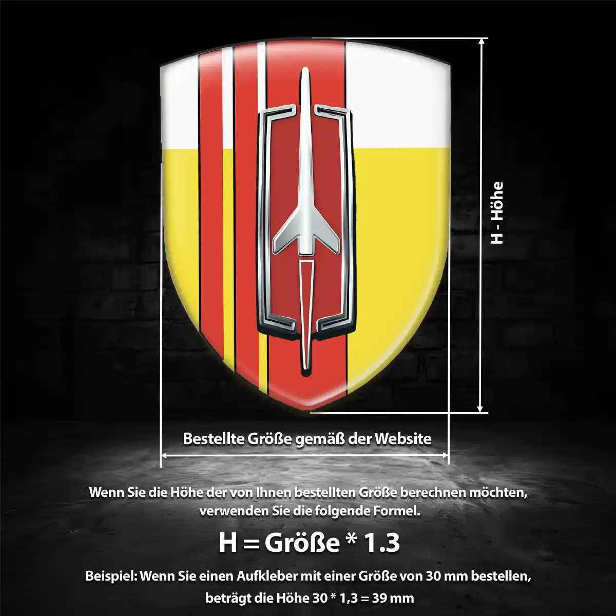 Oldsmobile Aufkleber 3D Gel Embleme Modernes Design