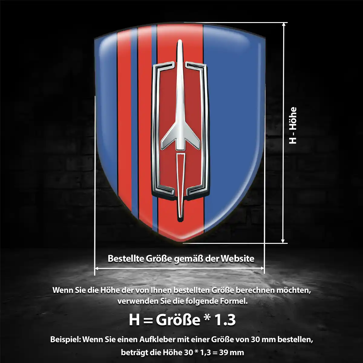 Oldsmobile Aufkleber 3D Gel Silikon Ausdrucksstarkes Design