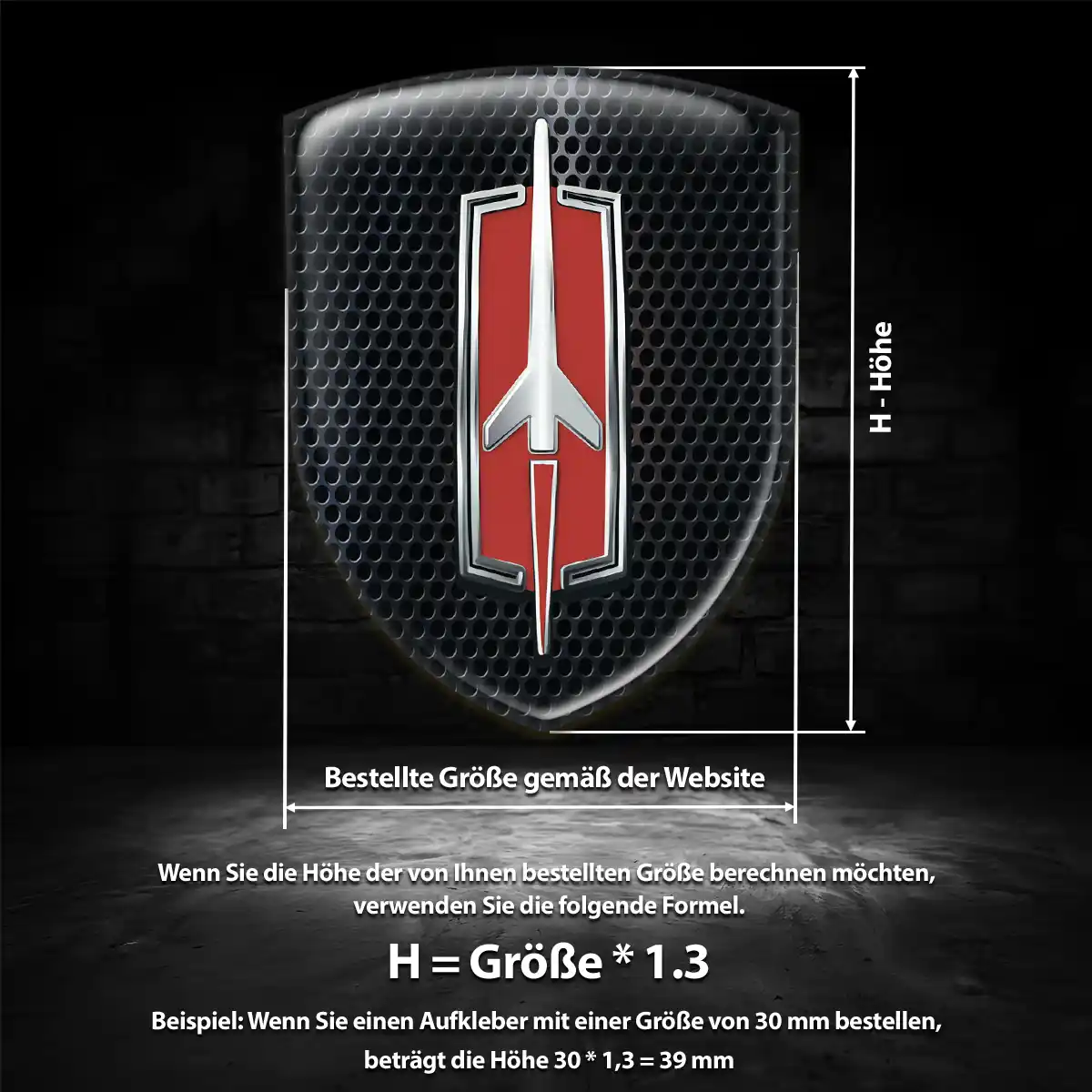 Oldsmobile Aufkleber 3D Gel Silikon Auto Exterieurdesign