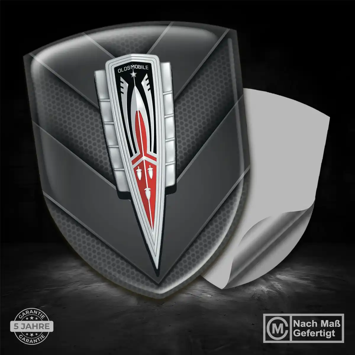Oldsmobile Aufkleber 3D Gel Silikon Edles Design