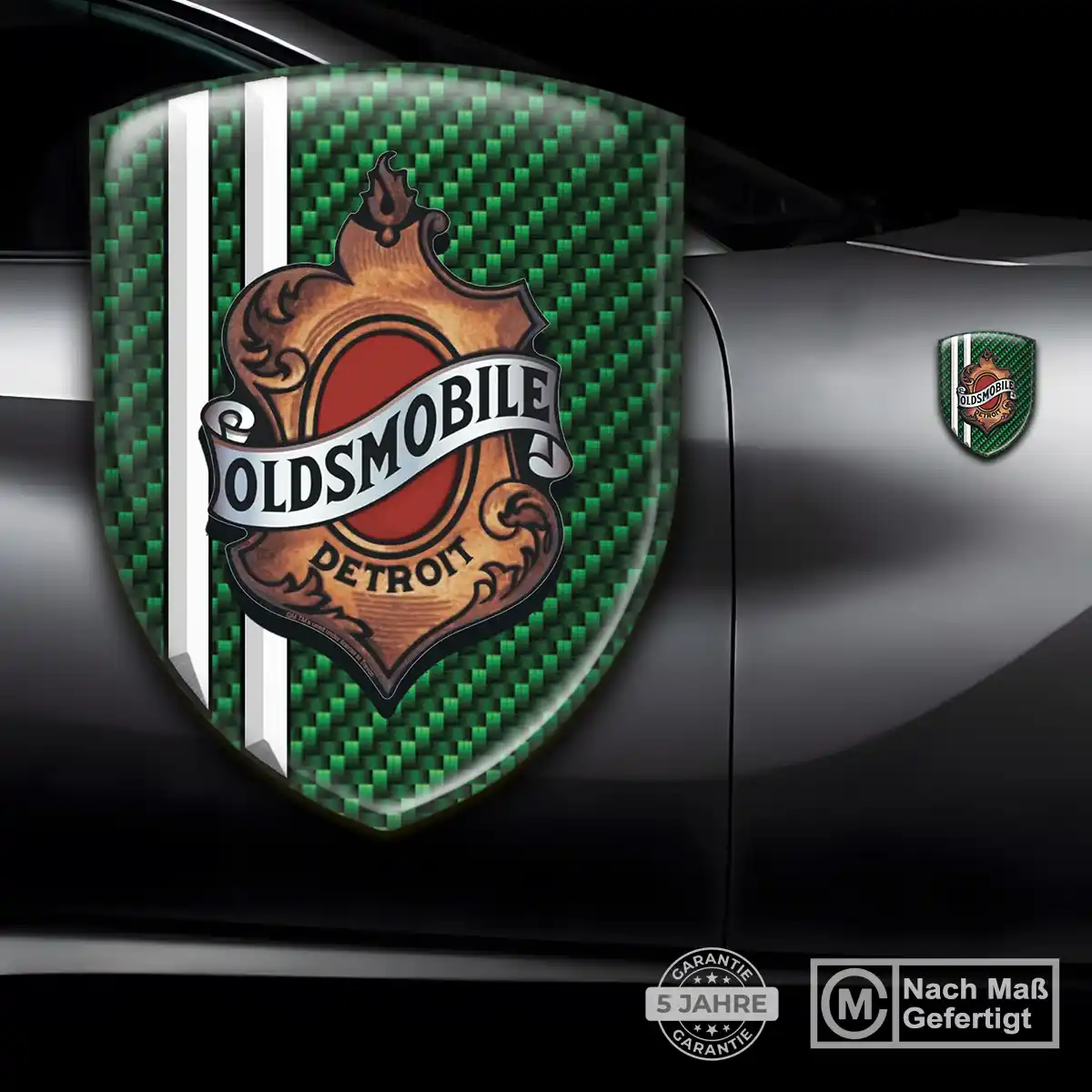 Oldsmobile Aufkleber 3D Gel Silikon Elegantes Design