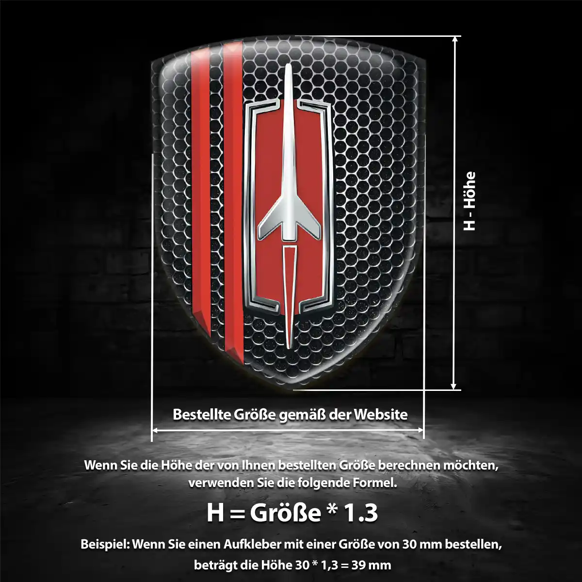 Oldsmobile Aufkleber 3D Gel Silikon Erstklassige Qualität