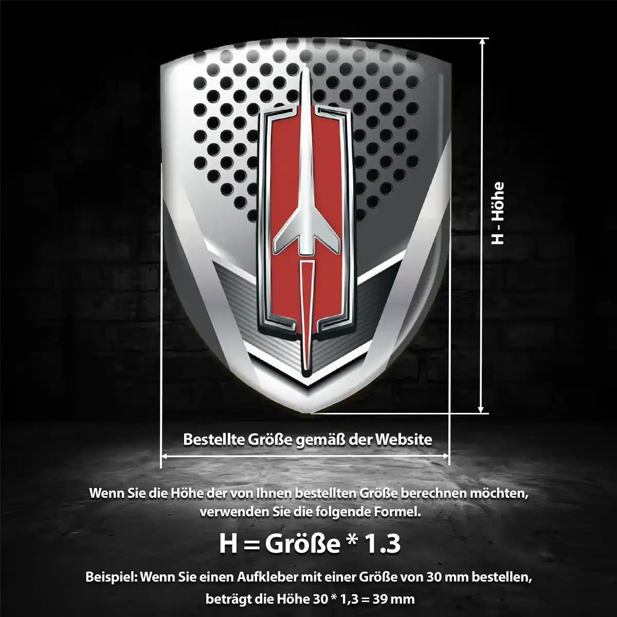 Oldsmobile Aufkleber 3D Gel Silikon Exterieurdesign