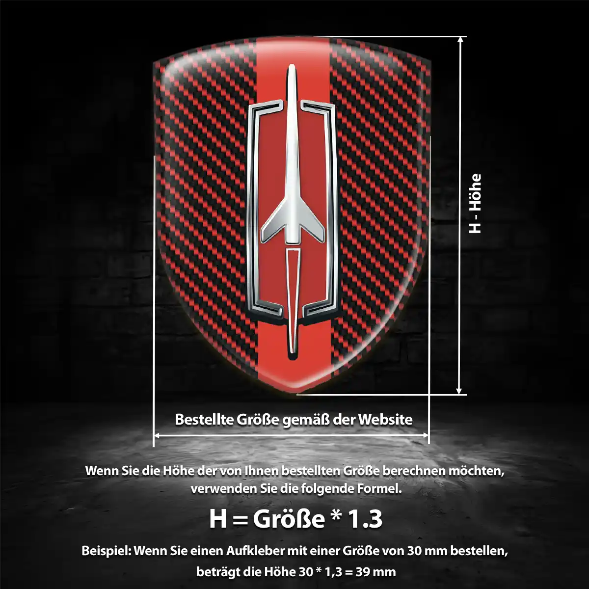 Oldsmobile Aufkleber 3D Gel Silikon Luxus-Edition