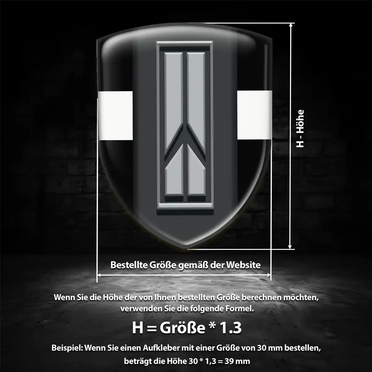 Oldsmobile Aufkleber 3D Gel Silikon Premium-Edition