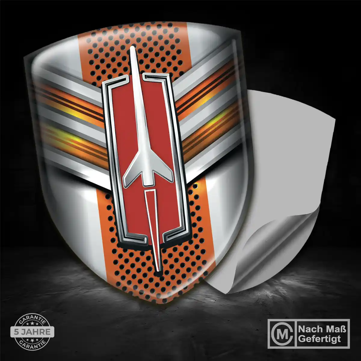 Oldsmobile Aufkleber 3D Gel Silikon Stilvolles Design
