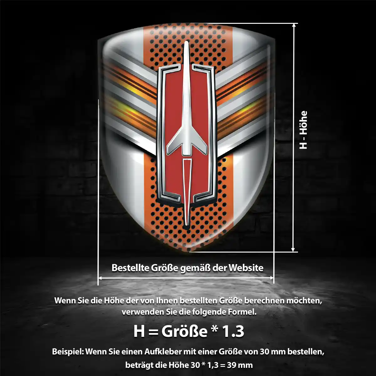 Oldsmobile Aufkleber 3D Gel Silikon Stilvolles Design