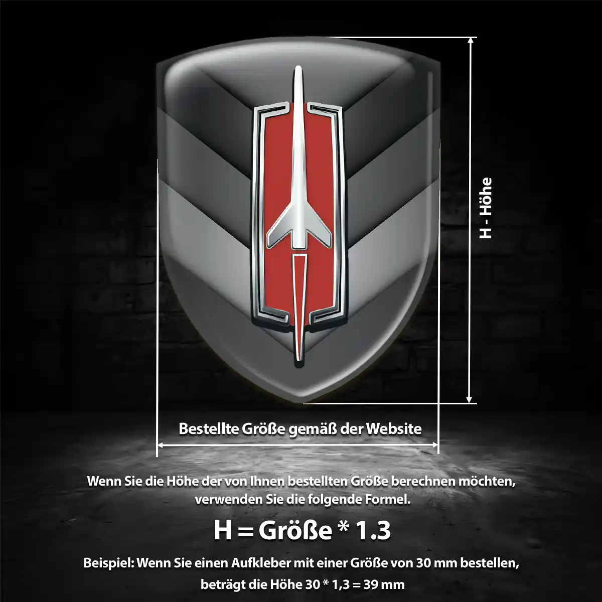 Oldsmobile Aufkleber 3D Gel Wappen Ausdrucksstarkes Design