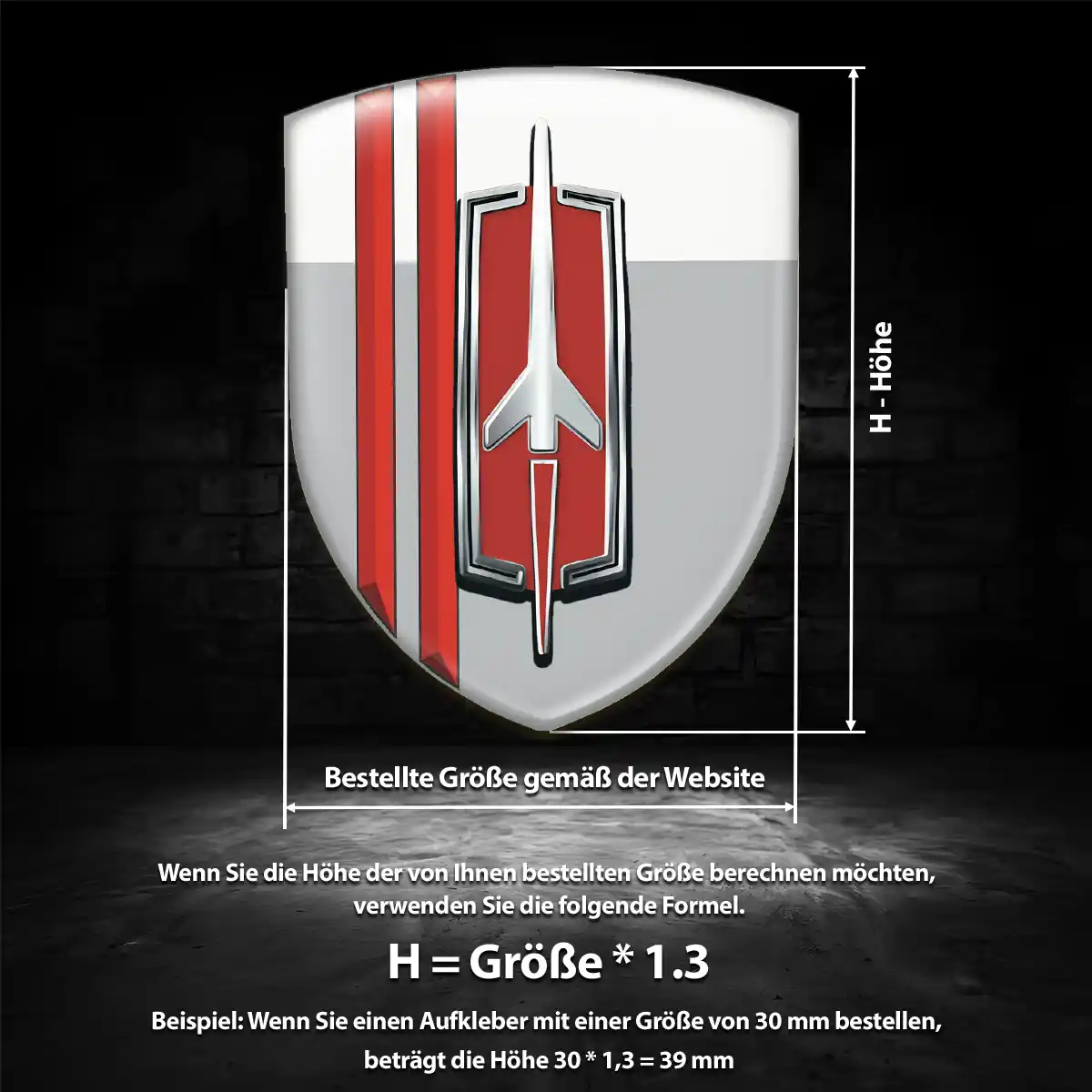 Oldsmobile Aufkleber 3D Gel Wappen Auto Interieurdesign