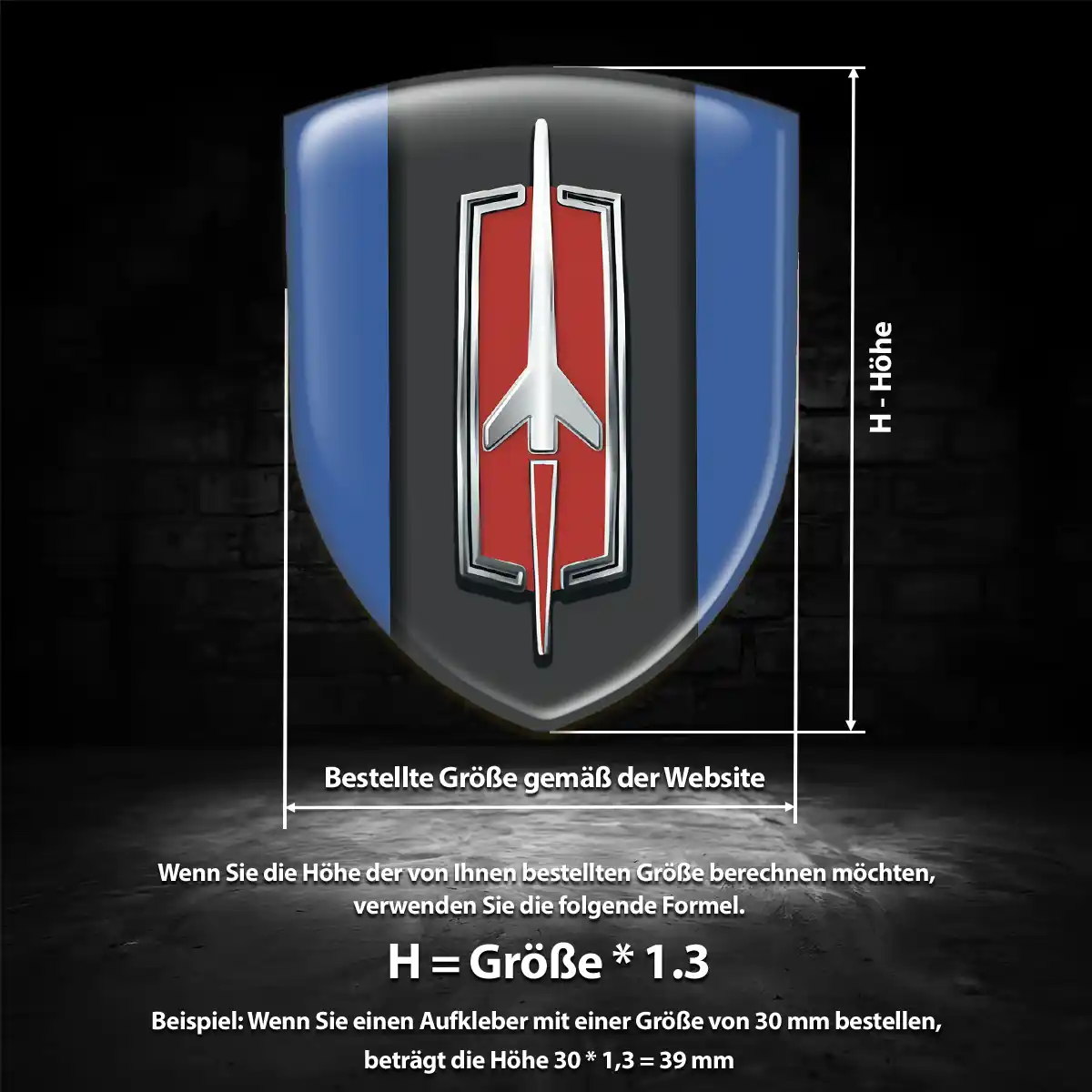 Oldsmobile Aufkleber 3D Gel Wappen Auto Limitierte Auflage
