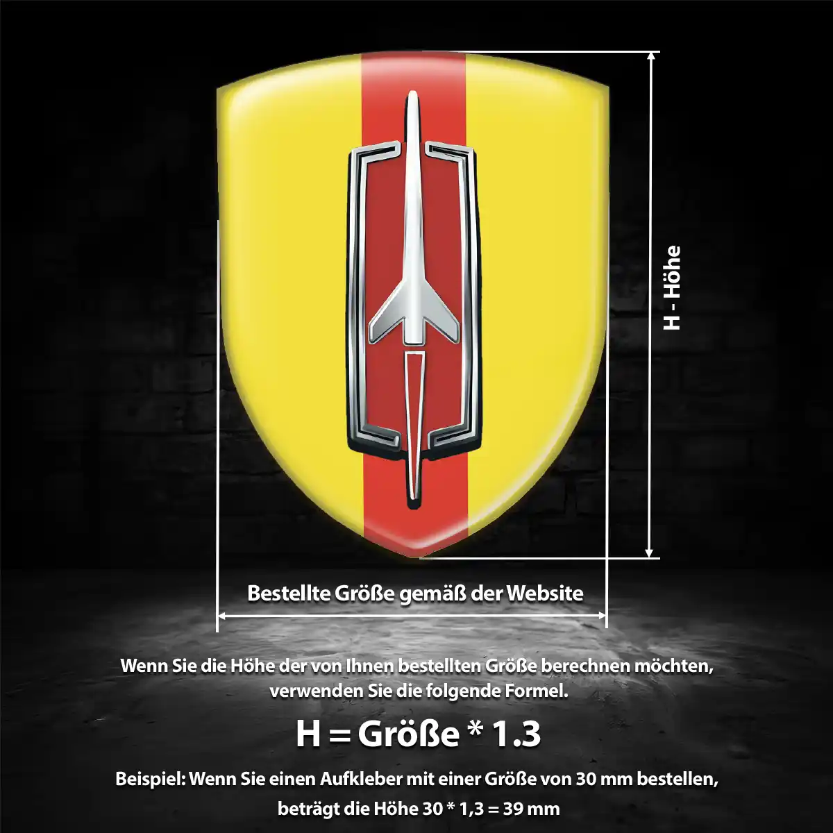 Oldsmobile Aufkleber 3D Gel Wappen Auto Luxus-Edition