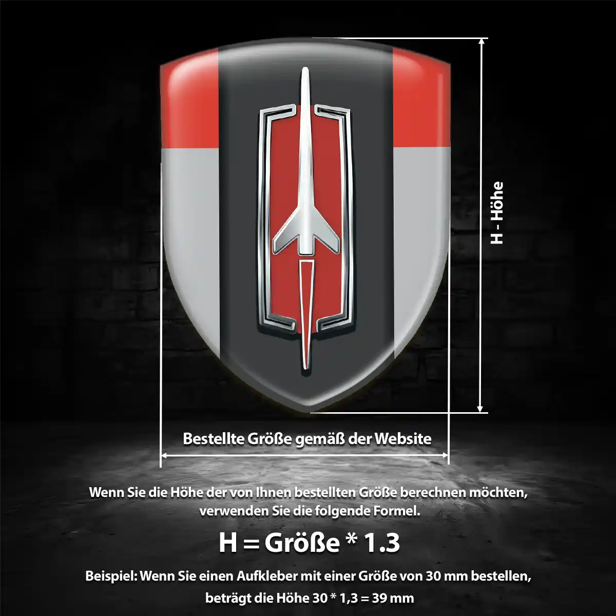 Oldsmobile Aufkleber 3D Gel Wappen Auto Stilvolles Design