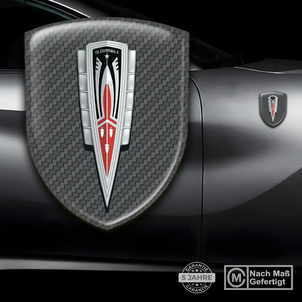 Oldsmobile Aufkleber 3D Gel Wappen Edles Design