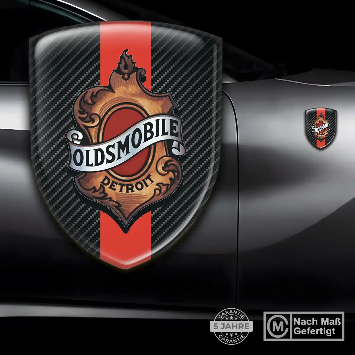 Oldsmobile Aufkleber 3D Gel Wappen Erstklassige Qualität