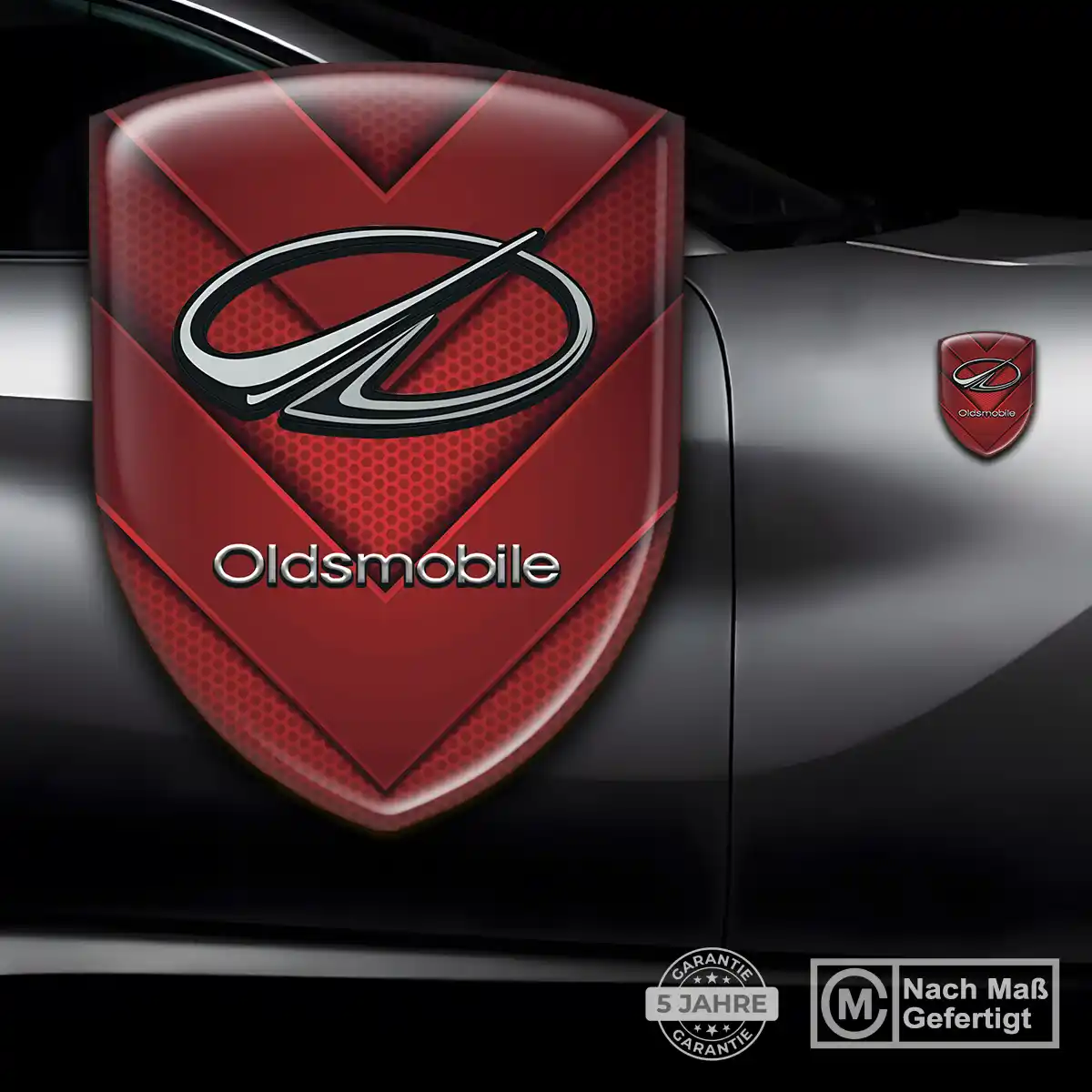 Oldsmobile Aufkleber 3D Gel Wappen Limitierte Auflage