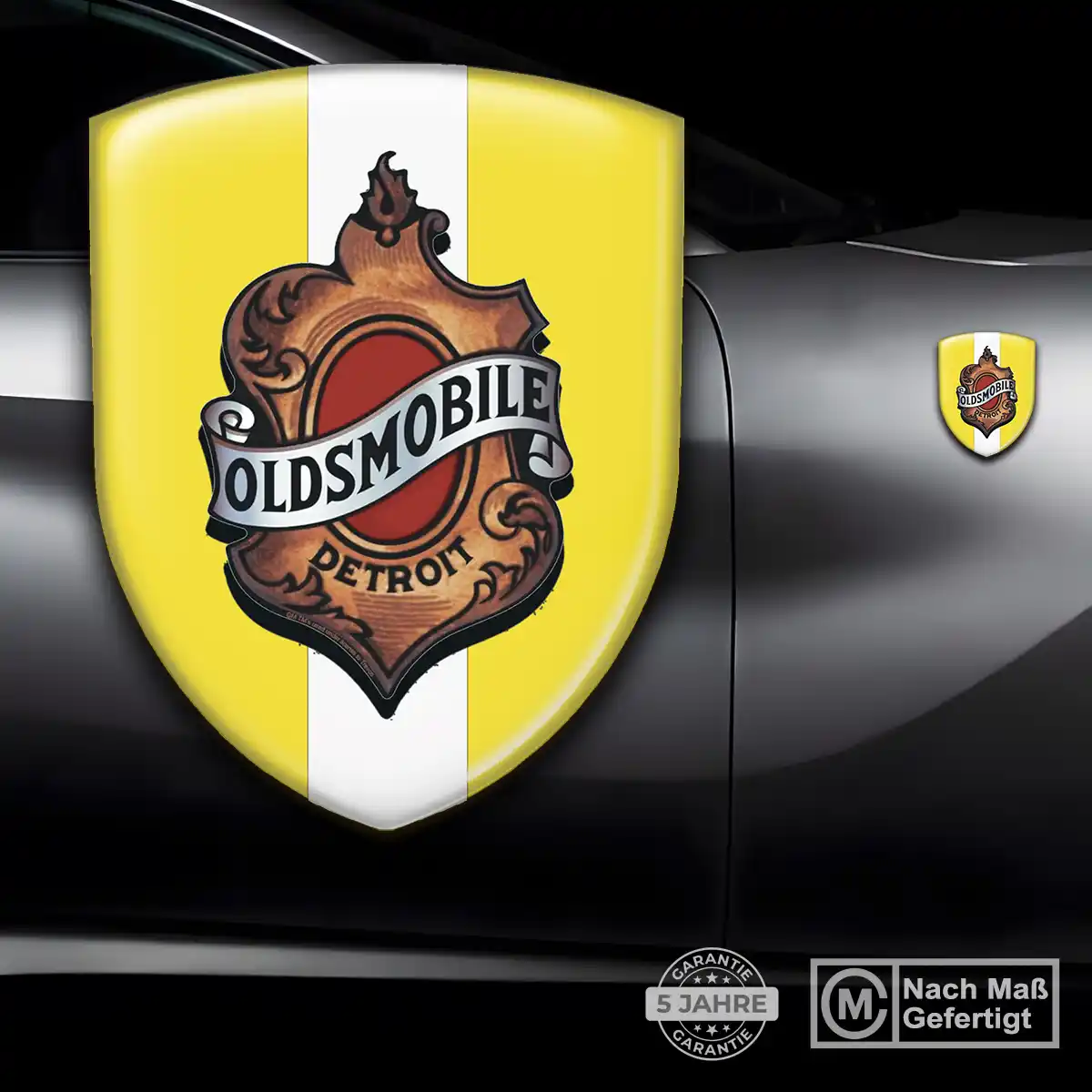 Oldsmobile Aufkleber 3D Gel Wappen Markenedition