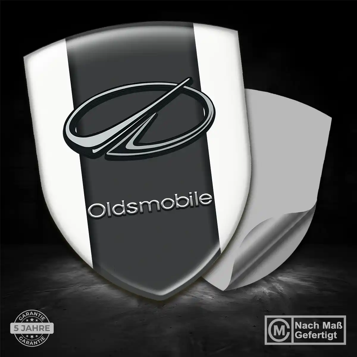 Oldsmobile Aufkleber 3D Gel Wappen Premium-Edition