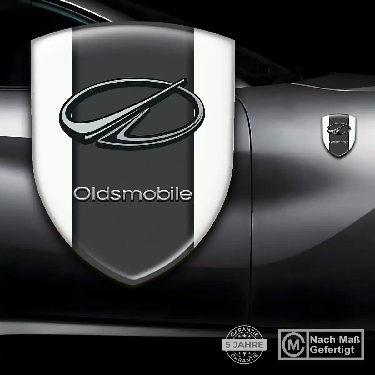 Oldsmobile Aufkleber 3D Gel Wappen Premium-Edition