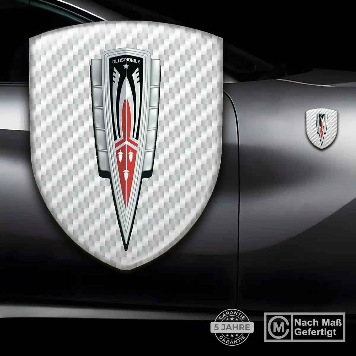 Oldsmobile Aufkleber 3D Gel Wappen Stilvolles Design
