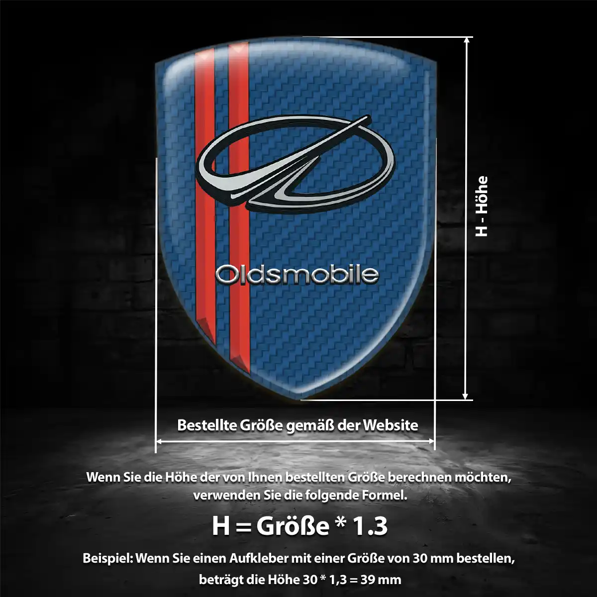 Oldsmobile Aufkleber Auto Limitierte Auflage