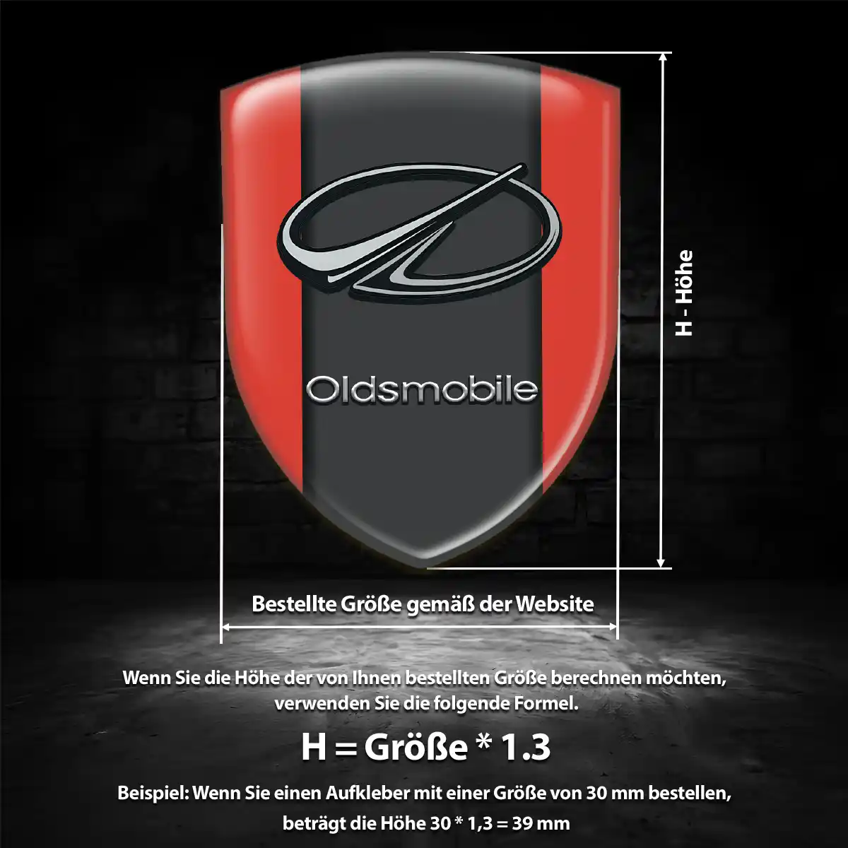 Oldsmobile Aufkleber Emblem Anspruchsvolles Design