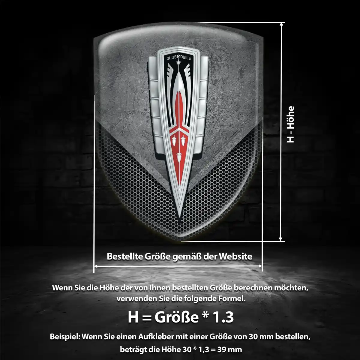 Oldsmobile Aufkleber Emblem Auto Edles Design