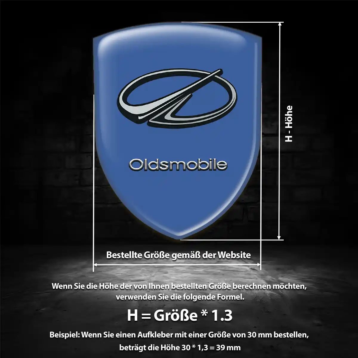 Oldsmobile Aufkleber Emblem Auto Elegantes Design