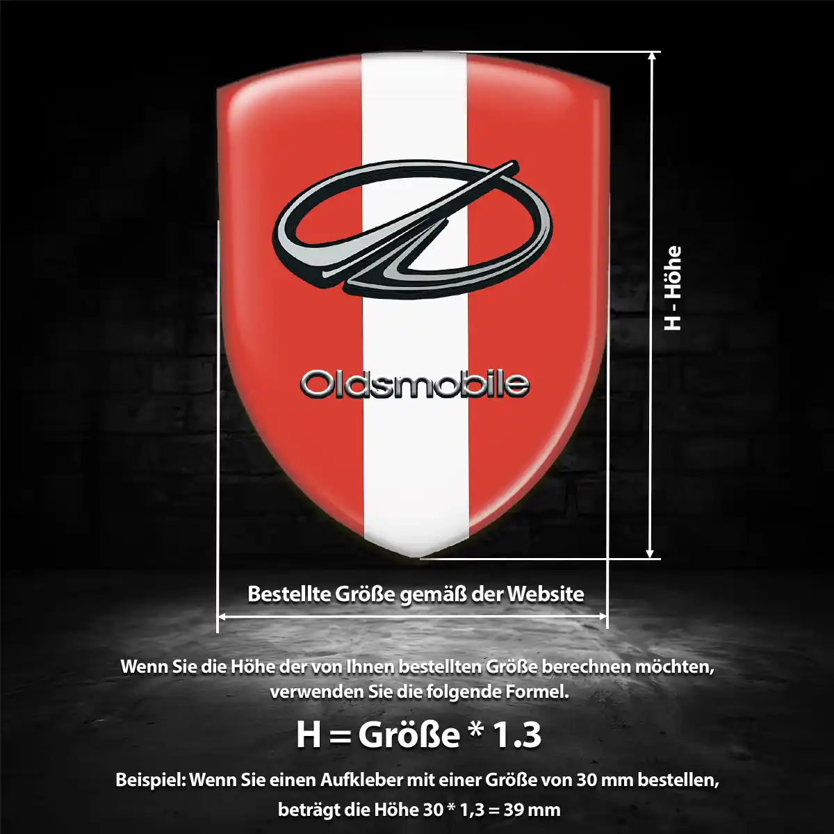 Oldsmobile Aufkleber Emblem Auto Hohe Qualität