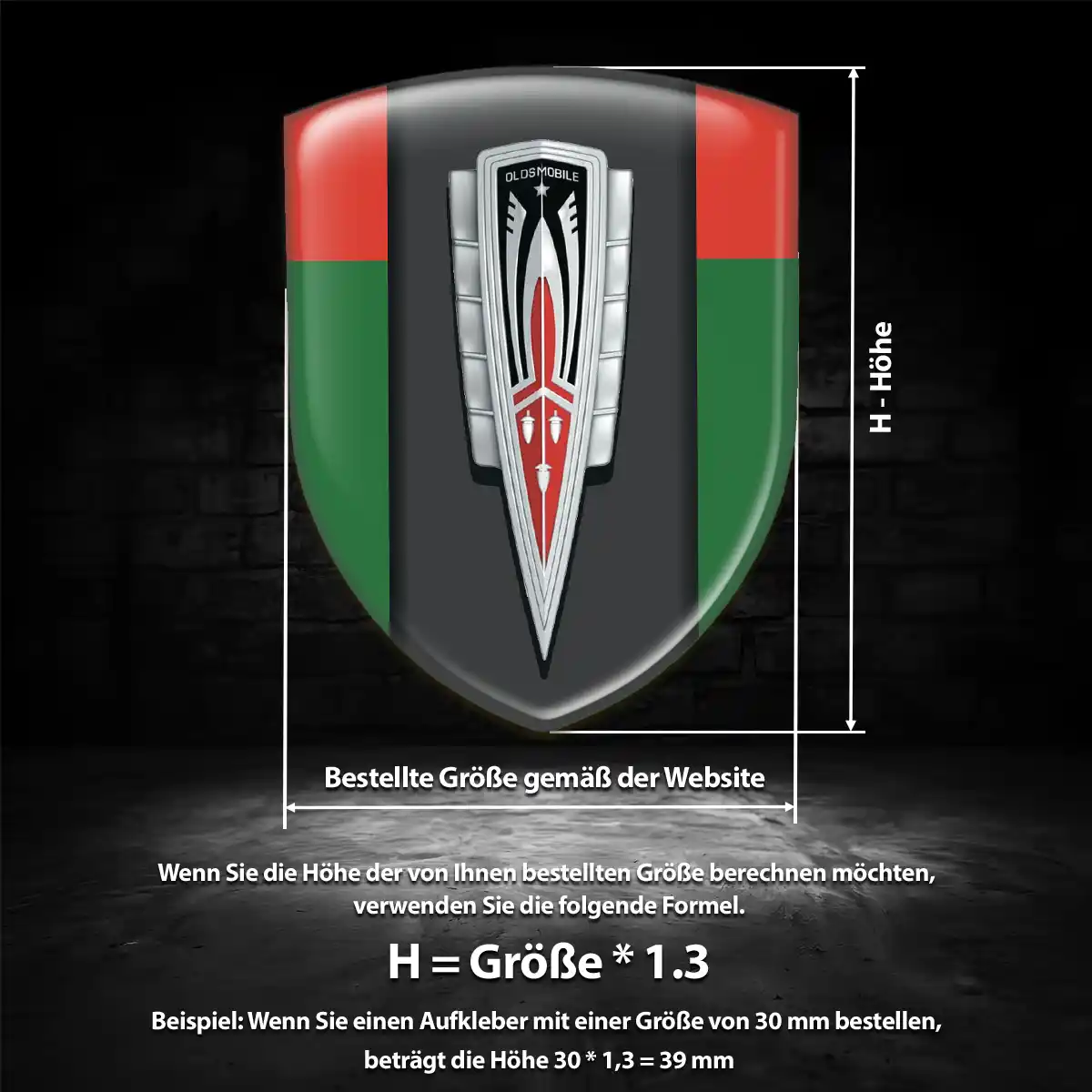 Oldsmobile Aufkleber Emblem Auto Premium-Edition