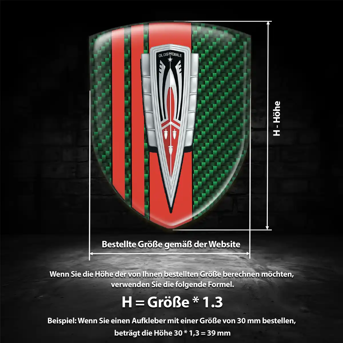 Oldsmobile Aufkleber Emblem Auto Premiumqualität