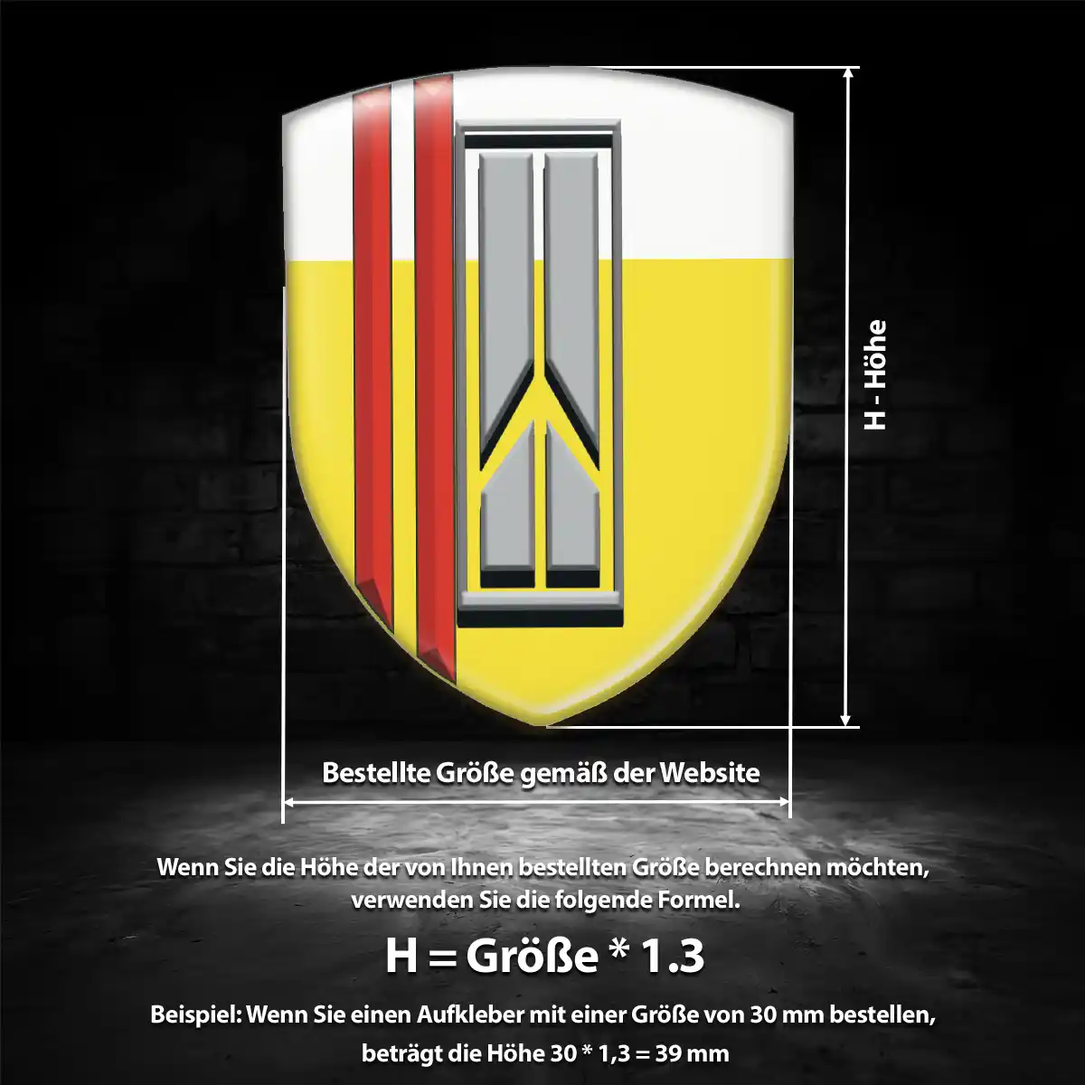 Oldsmobile Aufkleber Emblem Hochwertiges Harz