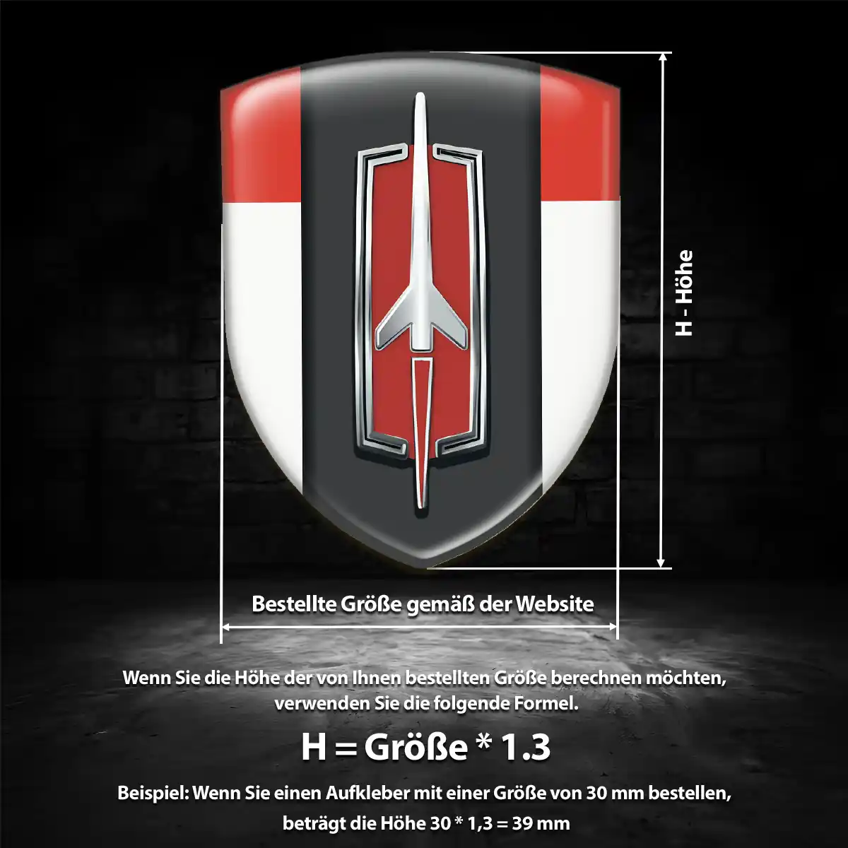 Oldsmobile Aufkleber Emblem Limitierte Auflage