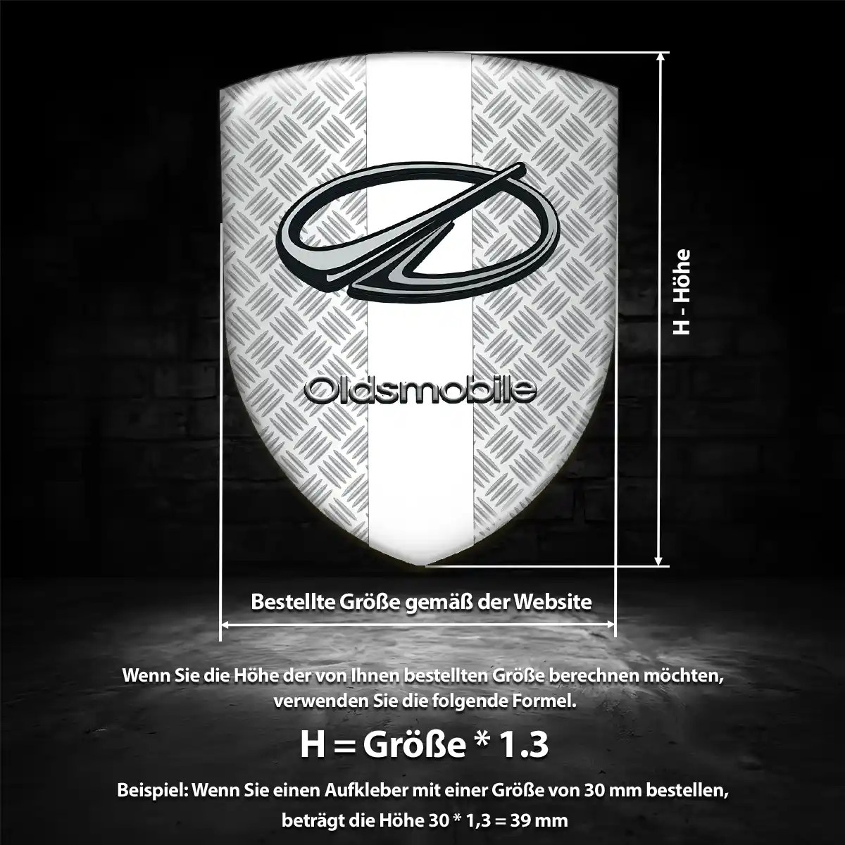 Oldsmobile Aufkleber Emblem Modernes Design