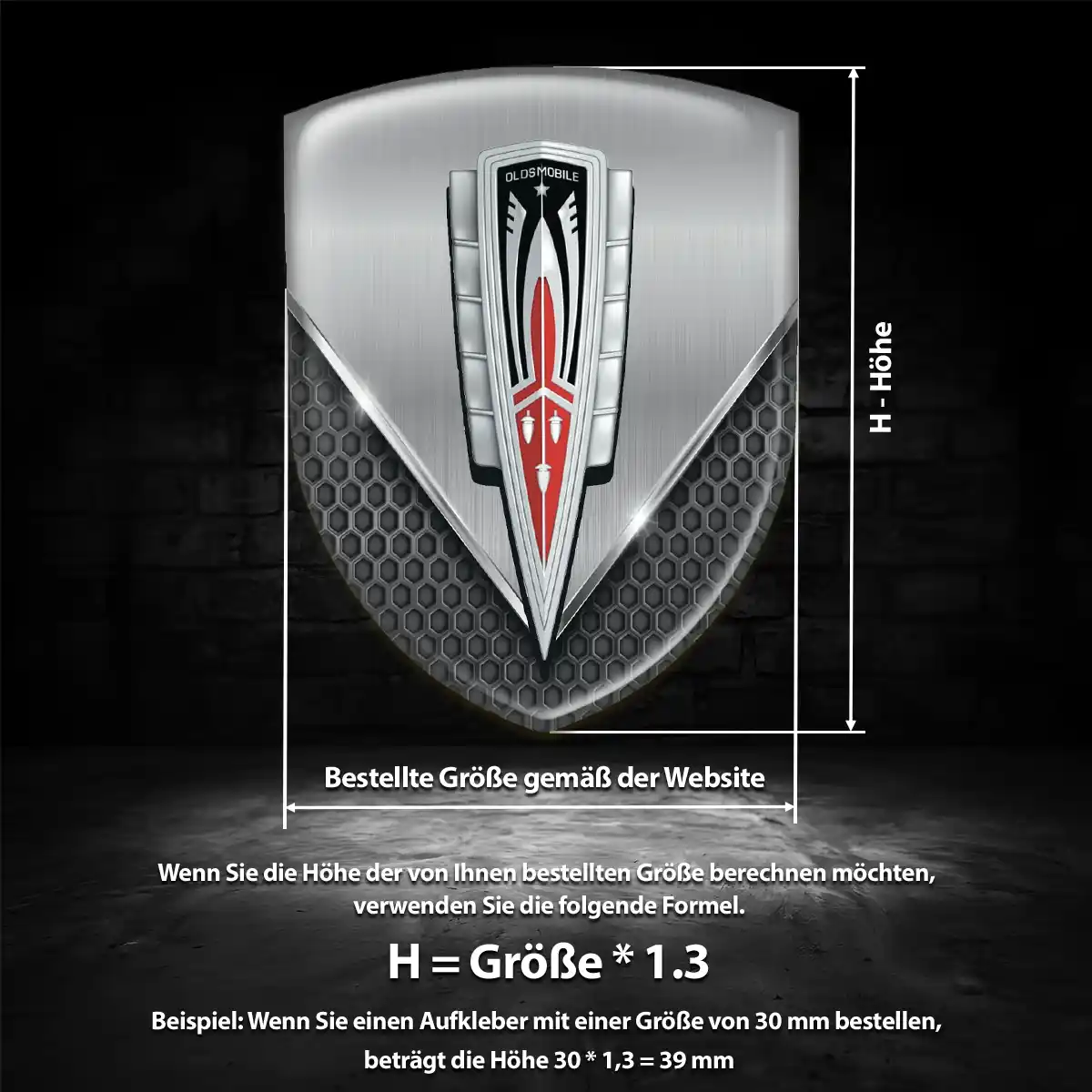 Oldsmobile Aufkleber Emblem Wappen Auto Modernes Design
