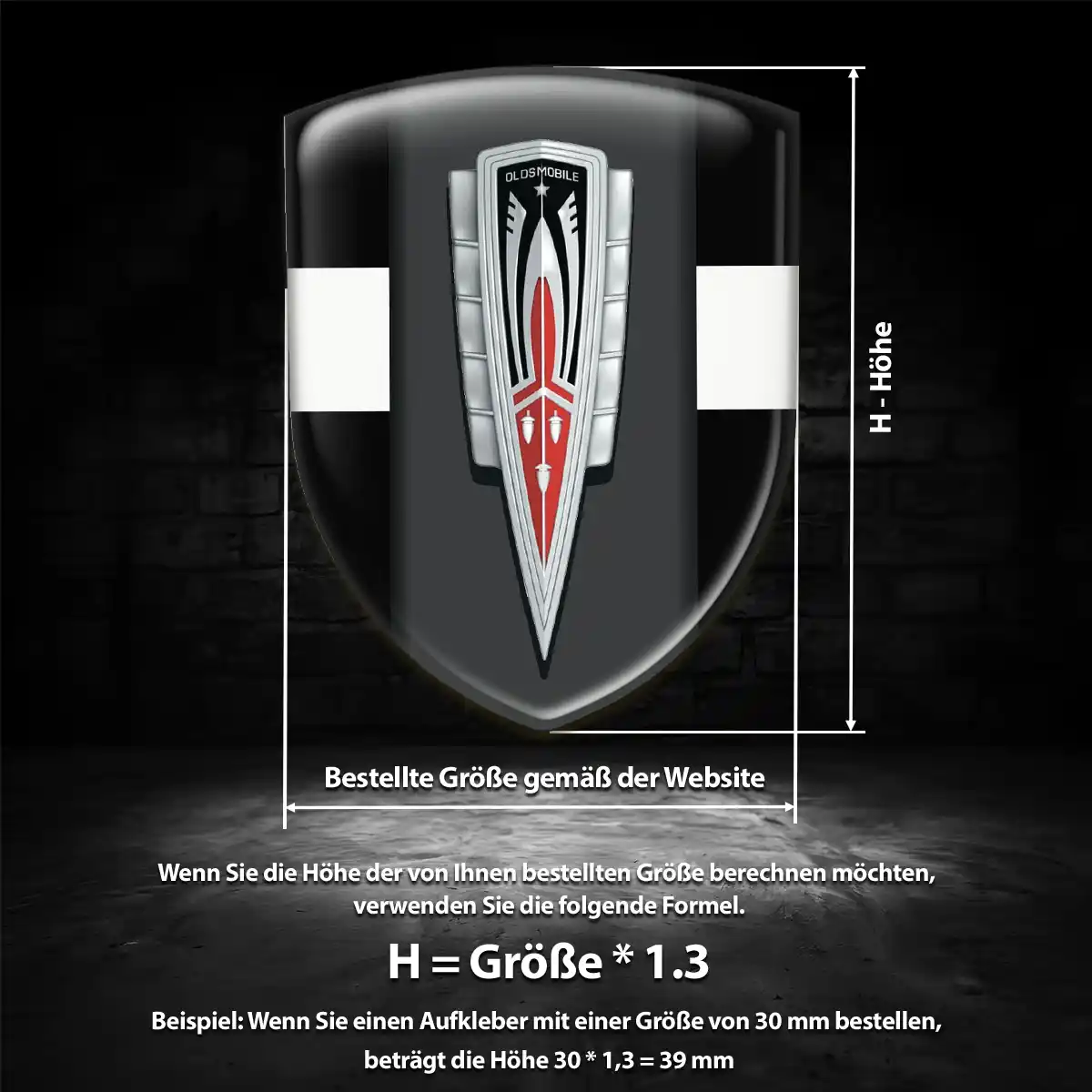 Oldsmobile Aufkleber Emblem Wappen Auto Tuningfahrzeug