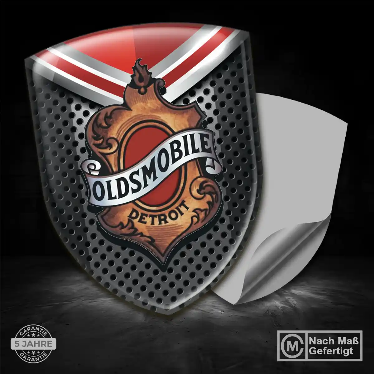 Oldsmobile Aufkleber Emblem Wappen Premium-Edition
