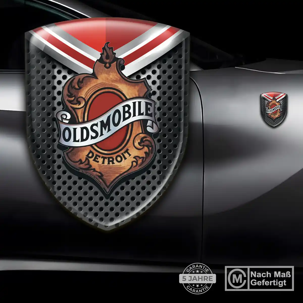 Oldsmobile Aufkleber Emblem Wappen Premium-Edition