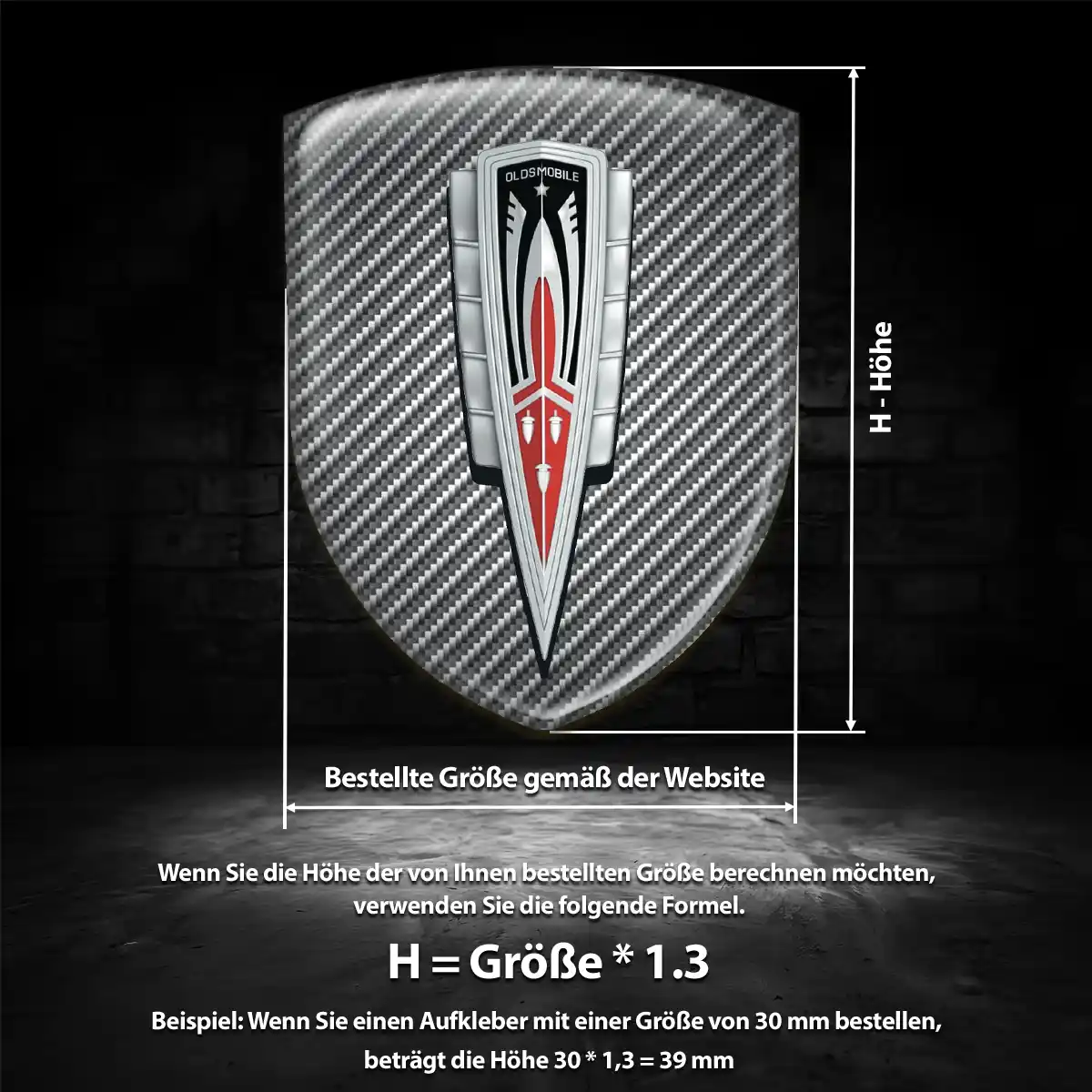 Oldsmobile Aufkleber Embleme Silikon Auto Modernes Design