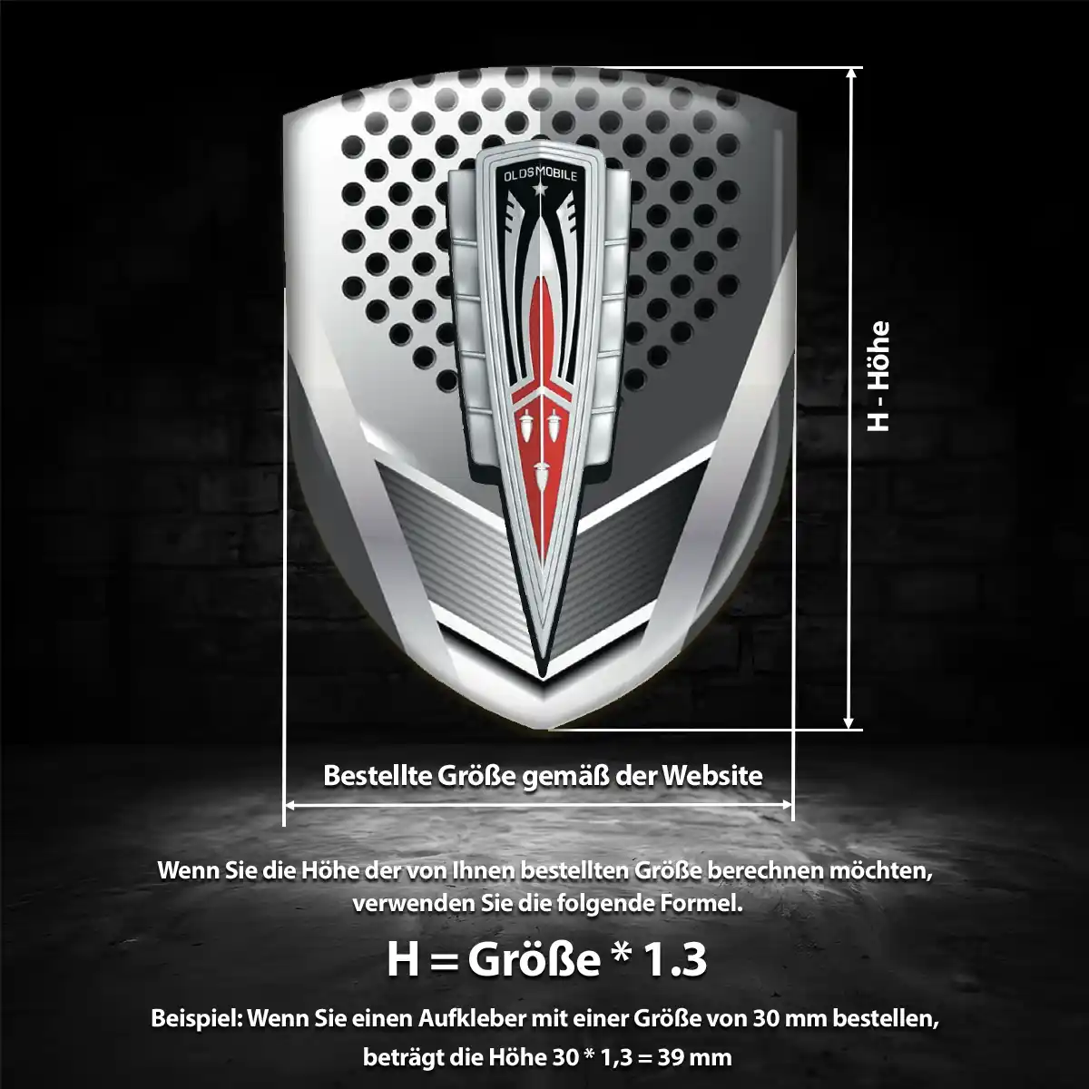 Oldsmobile Aufkleber Embleme Silikon Auto Stilvolles Design