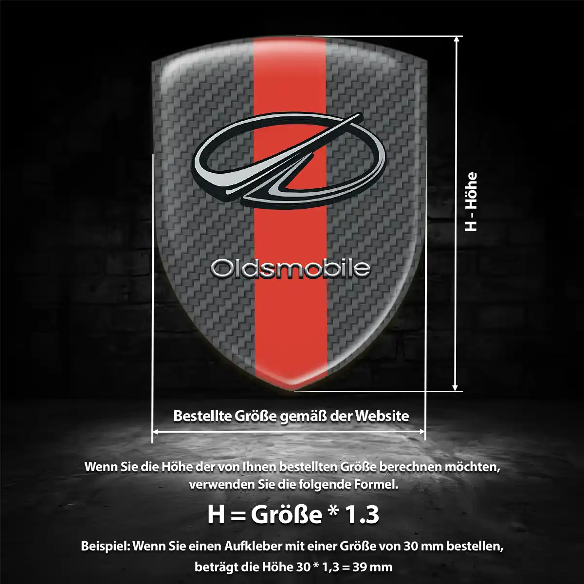Oldsmobile Aufkleber Erstklassige Qualität