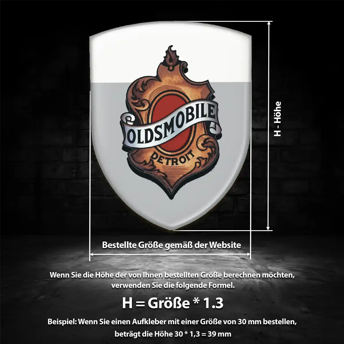Oldsmobile Aufkleber Silikon Embleme Anspruchsvolles Design