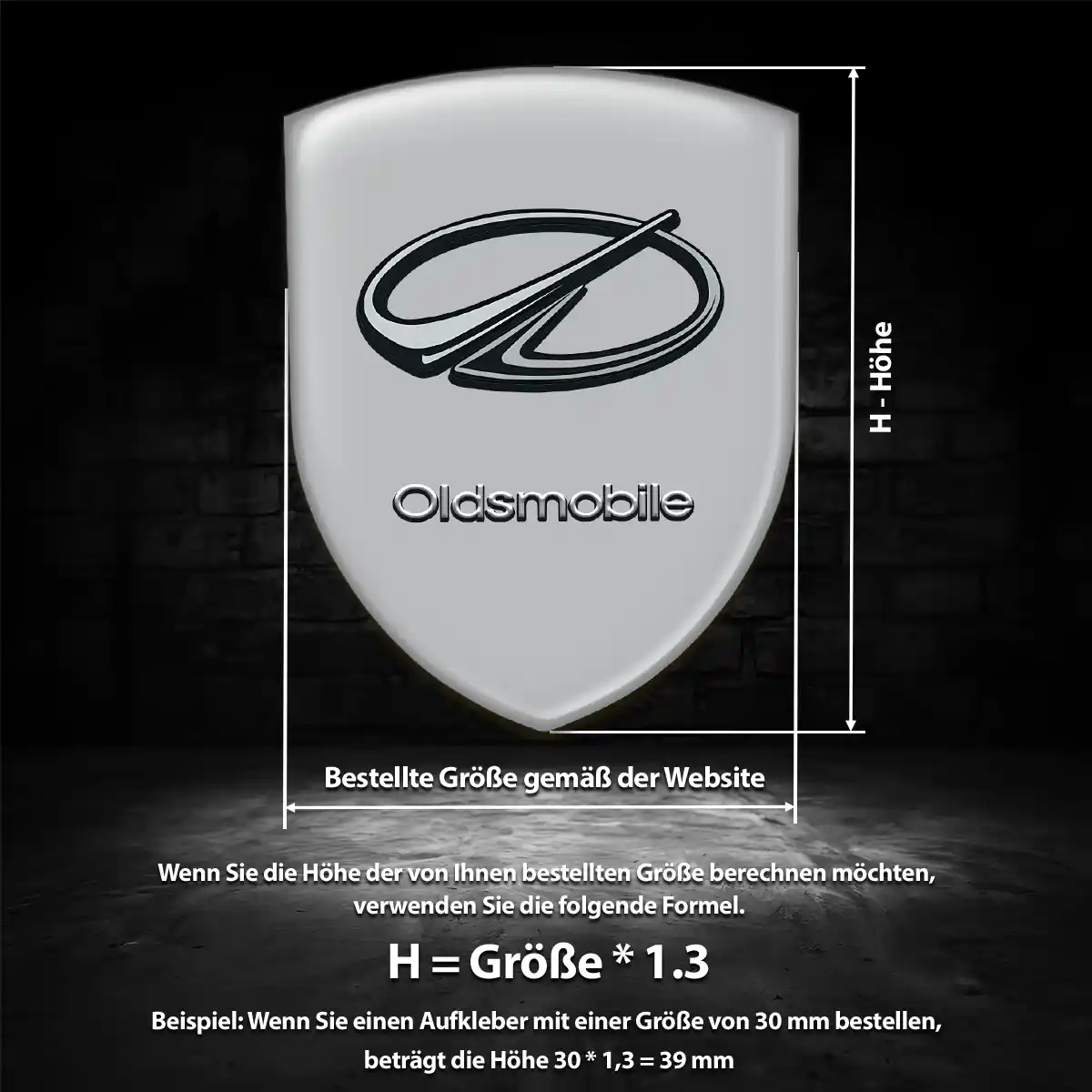 Oldsmobile Aufkleber Silikon Embleme Auto Luxus-Edition