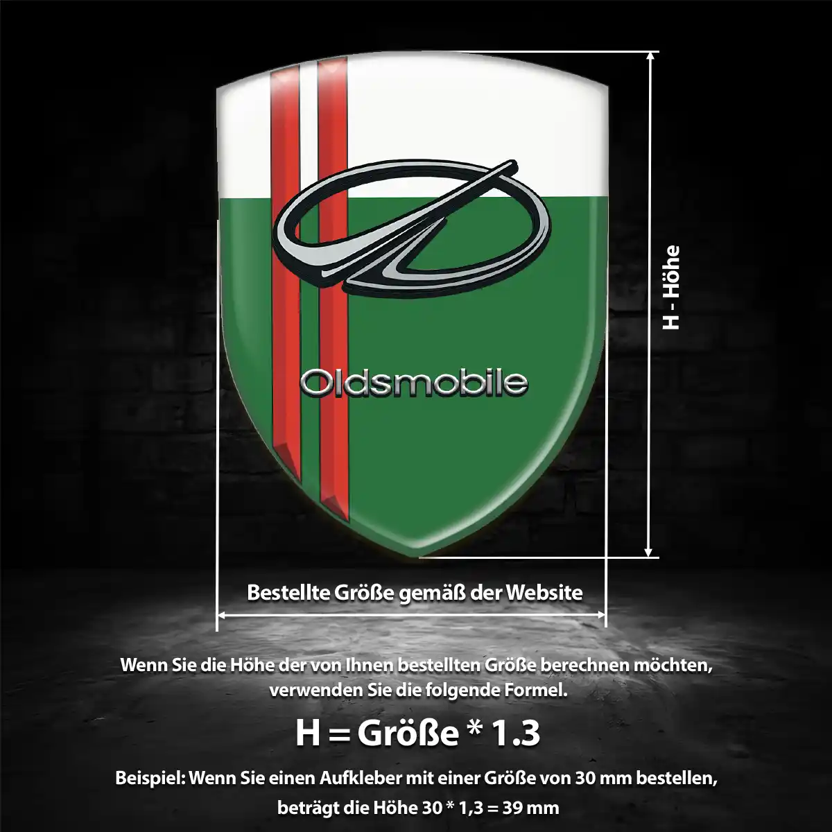 Oldsmobile Aufkleber Silikon Embleme Auto Modernes Design