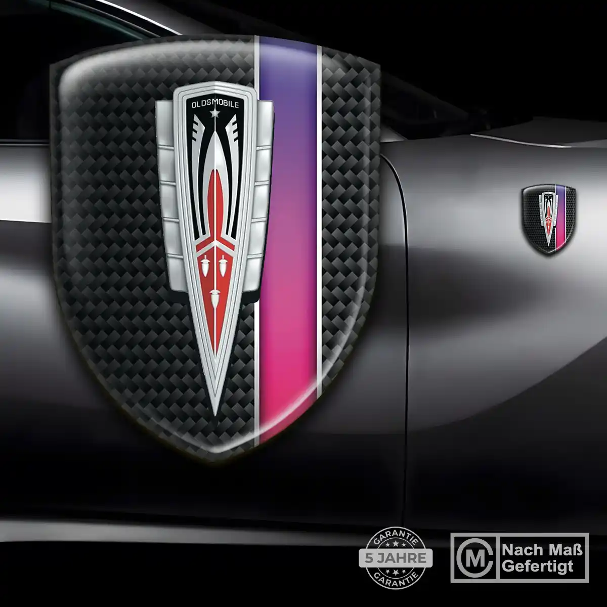 Oldsmobile Aufkleber Silikon Embleme Elegantes Design