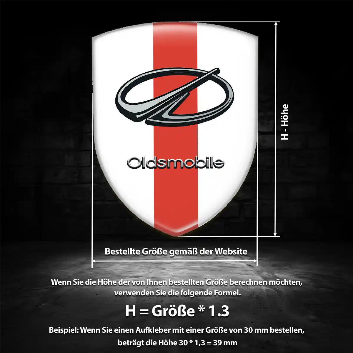 Oldsmobile Aufkleber Wappen Auto Edles Design