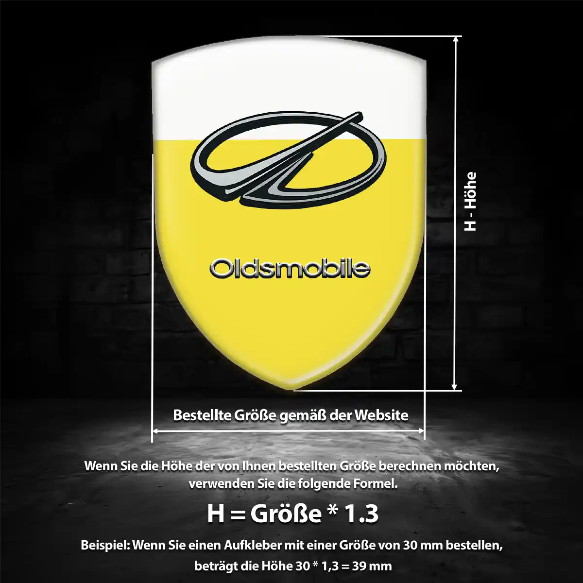 Oldsmobile Aufkleber Wappen Emblem Auto Hohe Qualität