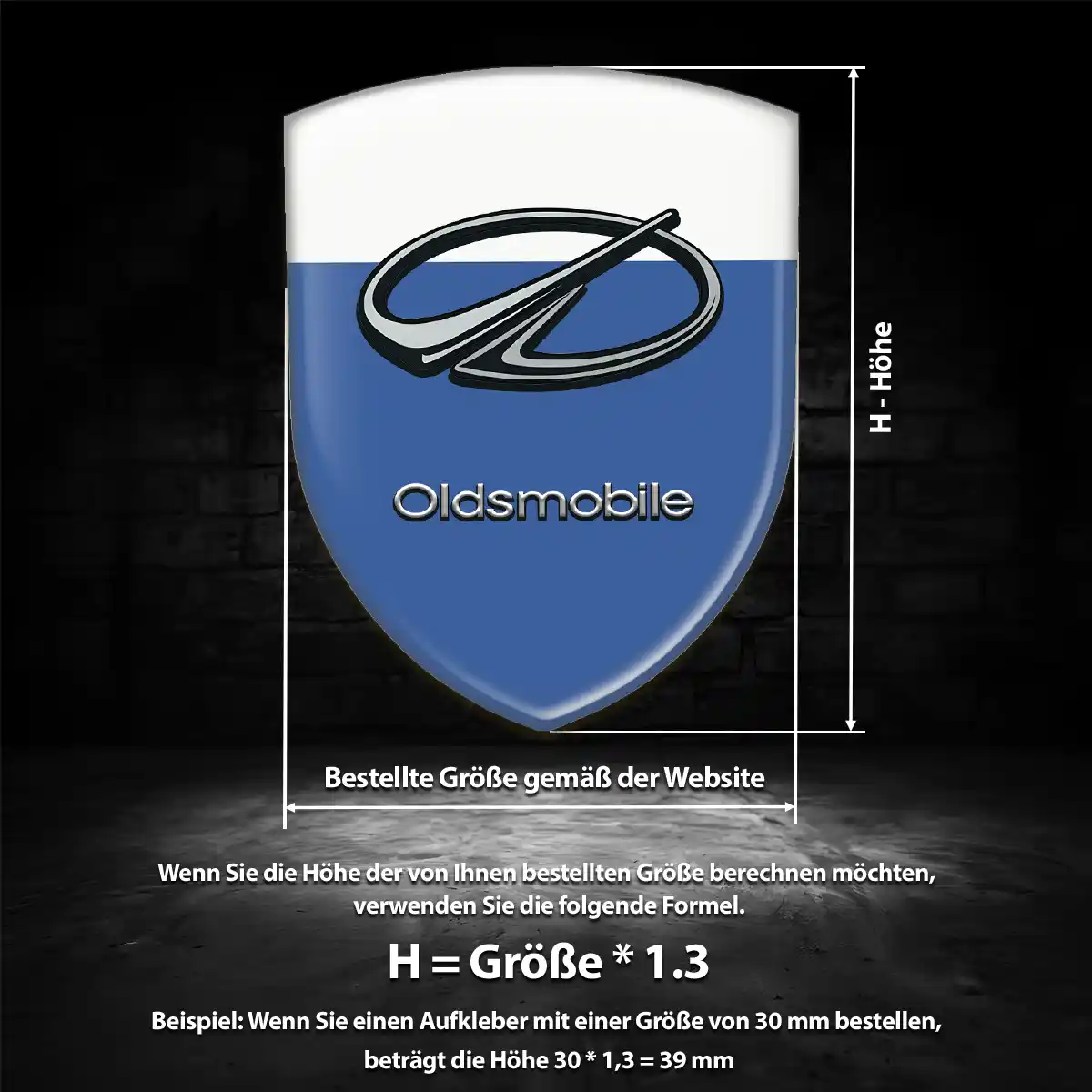 Oldsmobile Aufkleber Wappen Emblem Auto Luxus-Edition
