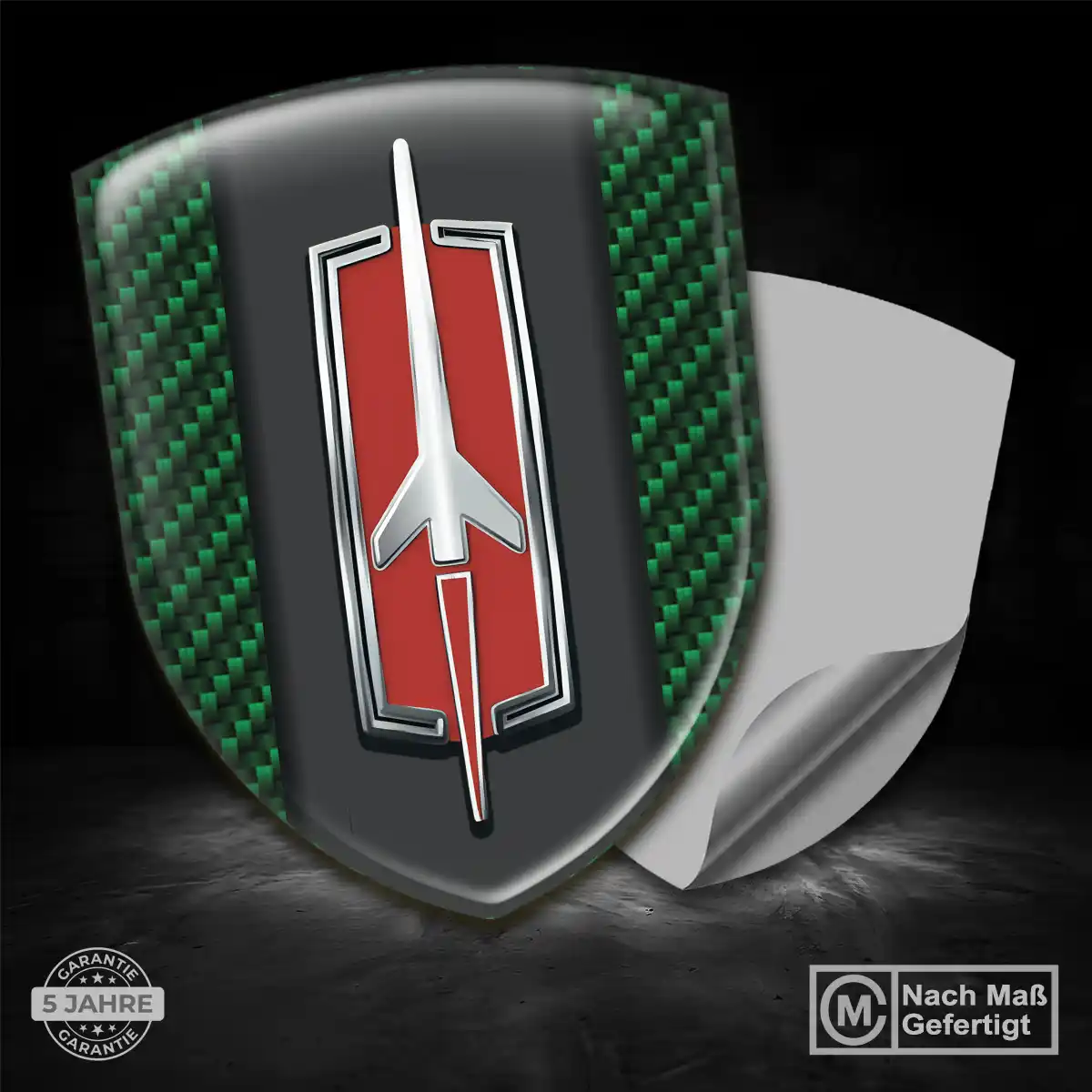 Oldsmobile Aufkleber Wappen Emblem Premium-Edition
